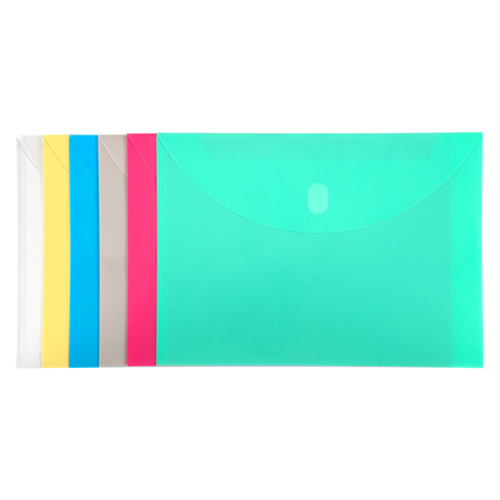 C-LINE PRODUCTS Poly Xl Reusable Envelope, Ltr Size, Side Load, Color May Vary, PK36 58000-DS